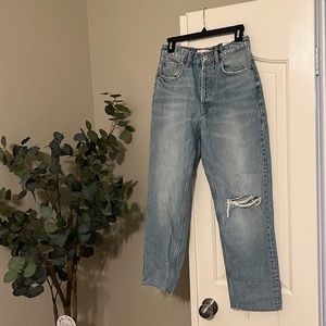 Zara Jeans | High Rise Straight Jean